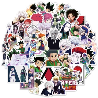 สติ๊กเกอร์พีวีซีกันน้ําลายกราฟฟิก Hunter X Hunter 50 ชิ้น