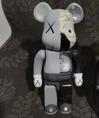 bearbrick × kaws 400% 28cm Bearbrick KAWS 400% Grey - US