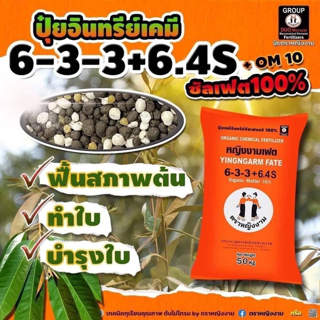 6-3-3-ตราหญิงงาม-บรรจุ-2-กก-ปุ๋ยอินทรีย์เคมี-ซัลเฟต-100-รากเดิน-ใบแทงทุกยอด