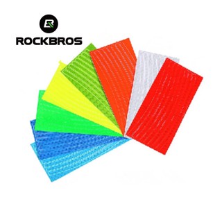 Rockbros สติกเกอร์สะท้อนแสง เพื่อความปลอดภัย สําหรับติดขอบล้อรถจักรยาน DIY 1 ชิ้น
