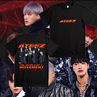 เสื้อยืด พิมพ์ลาย Kpop ATEEZ The World EP.1: Movement สําหรับผู้ชาย