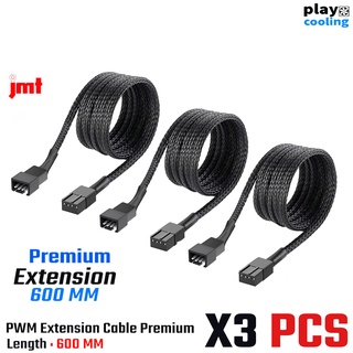 ภาพหน้าปกสินค้าPWM Fan Hub Extension Cable 600mm PWM 4Pin one point to 4way Black (สายเเปลง PWM  สีดำ จัดส่งในไทย) ที่เกี่ยวข้อง