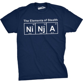 ขายดี!Lint9 [พร้อมส่ง] เสื้อยืดแขนสั้นลําลอง ผ้าฝ้าย 100% พิมพ์ลาย Ninja Element Science Warrior Nerdy พลัสไซซ์ ของขวัญว