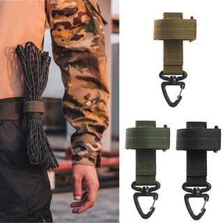 ภาพหน้าปกสินค้ายุทธวิธี Molle พวงกุญแจเกียร์เข็มขัดเก็บพวงกุญแจ Molle อุปกรณ์เสริมที่ใส่ถุงมือสายรัดไนลอนหัวเข็มขัดสําหรับยุทธวิธีกระเป๋าเป้สะพายหลัง ที่เกี่ยวข้อง