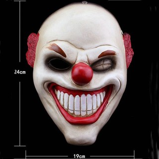 JAPAN Mask Hot หน้ากาก กันน็อค ตัวตลก โจ๊กเกอร์ Joker Clown สุดโหด วัสดุไฟเบอร์กลาส Fiberglass คอลเลคชั่นของสะสม