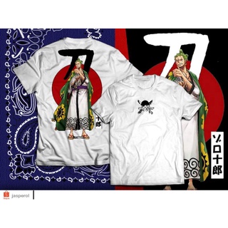 Tee - เสื้อยืดสําหรับผู้ชาย❄✒☸RORONOA ZORO เสื้อวันพีซ VINSMOKE SANJI เสื้อวันพีซหมวกฟางโจรสลัด QUAL