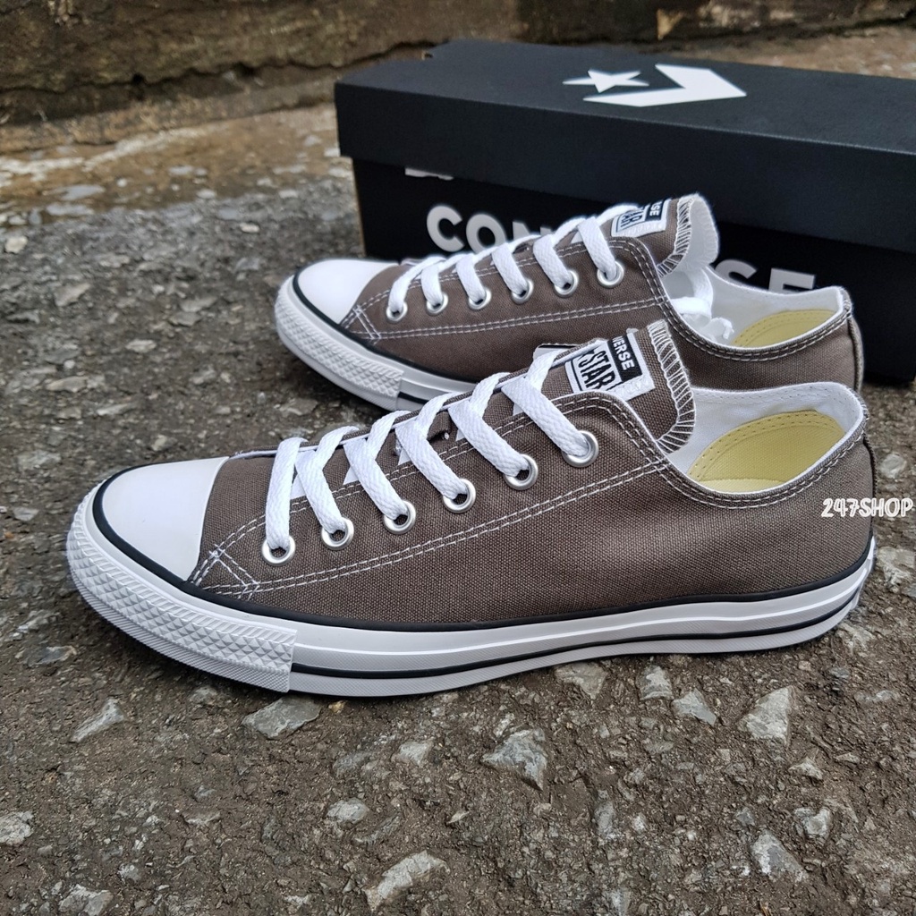 รองเท้าคอนเวิร์สสีแดง-รองเท้าผ้าใบ-คอนเวิร์ส-แท้-100-converse-ctas-seasonal-ox-charcoal-1j794cs1cd-พร้อมส่ง