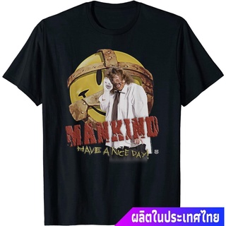 HQ T-SHIRTมวยปล้ำอาชีพ มวย มวยปล้ำลีก อเมริกา WWE Mankind Have A Nice Day T-Shirt คอกลม แฟชั่น ผ้าฝ้ายแท้ เสื้อยืด ผ้าฝ้