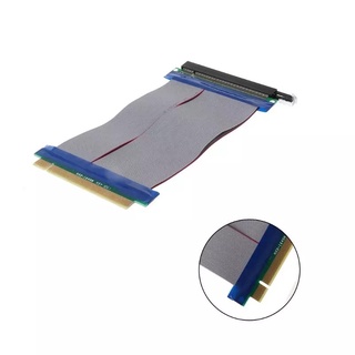 ภาพขนาดย่อของภาพหน้าปกสินค้าใหม่  สาย PCI-E Express PCI-E 16X Slots Riser Card Flexible Ribbon Extender Adapter Cable 10ซม จากร้าน khunsua บน Shopee