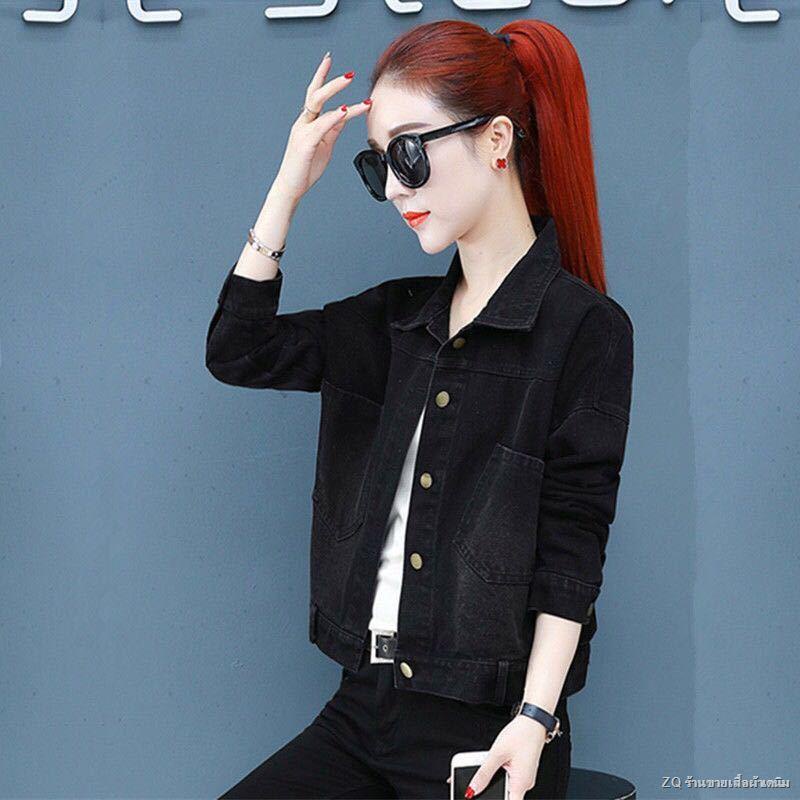 denim-แจ็คเก็ตผู้หญิงสั้น-2020-ฤดูใบไม้ผลิและฤดูใบไม้ร่วงใหม่แจ็คเก็ตเกาหลี-slim-ขนาดใหญ่-denim-top-ฤดูใบไม้ผลิสั้น