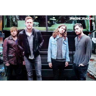 โปสเตอร์ รูปถ่าย วง ดนตรี อัลเทอร์เนทีฟ ร็อก Imagine Dragons POSTER 24”x35” Inch American Alternative Pop Rock