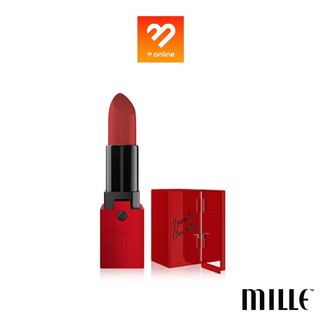 ลิป (แท่ง สีแดง) Mille Love Is On Fire Lipstick มิลเล่ ลิปสติก ติดทน สีสวย