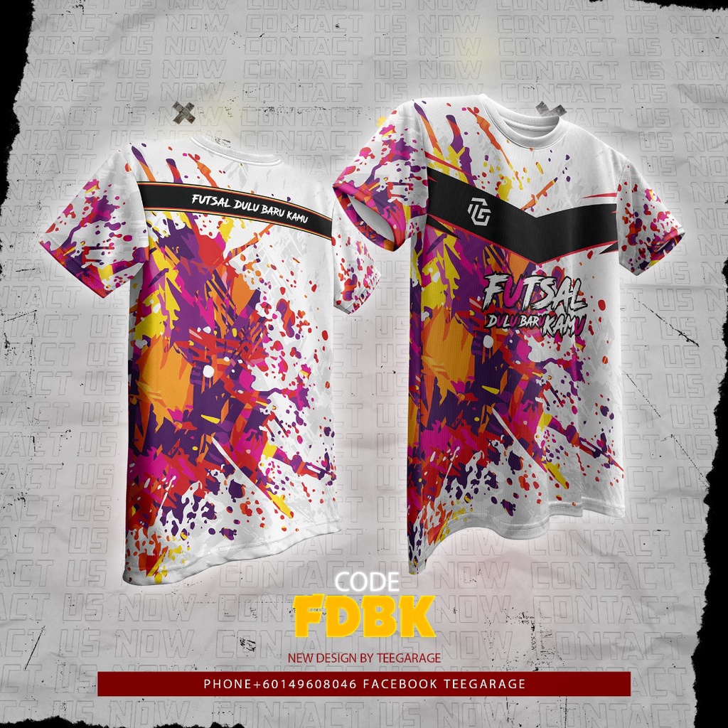 เสื้อยืดแขนสั้น-พิมพ์ลาย-futsal-dulu-baru-kamu-sublimation-jersey-สําหรับผู้ชาย-และผู้หญิง