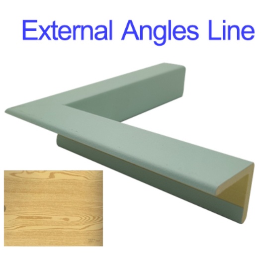 (2ชิ้น)ฉากจบมุมจบขอบ External Angles Line Same color As pvc wall panel ...