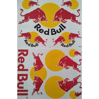 สติ๊กเกอร์แต่งรถ Red Bull ( ไซค์ใหญ่ 26.5 X 35 cm.) มีให้เลือก 2 แบบ