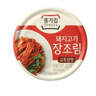 ่jongga jip gochujang taste braised pork หมูตุ๋นเกาหลี รสเผ็ด 95g 종가집 고추장맛 돼지고기 장조림
