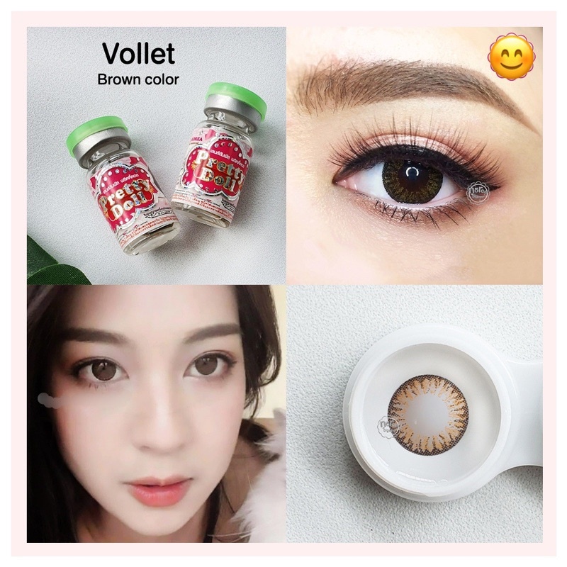 vollet-brown-pretty-doll-contact-lens-คอนแทคเลนส์-มินิ-บิ๊กอาย-mini-bigeyes-bigeye-ค่าสายตา-สายตาสั้น