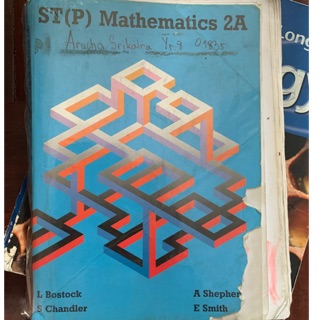 St (P) Mathematics 2A book มือ 2 ม2