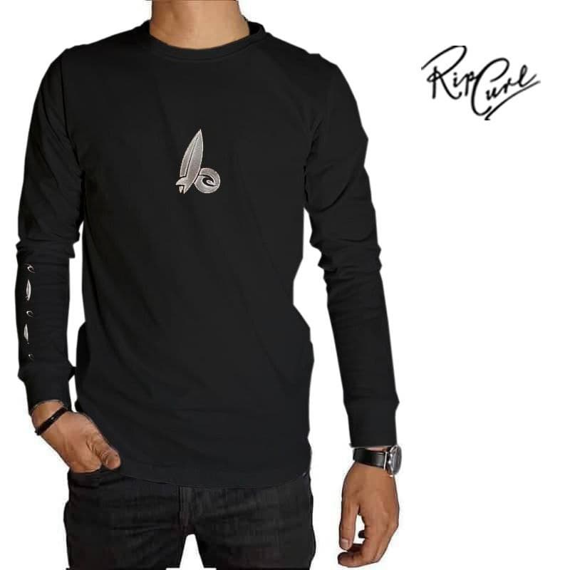 hitam-ripcurl-เสื้อยืดแขนยาว-ปักลายโลโก้-ripcurl-สีดํา