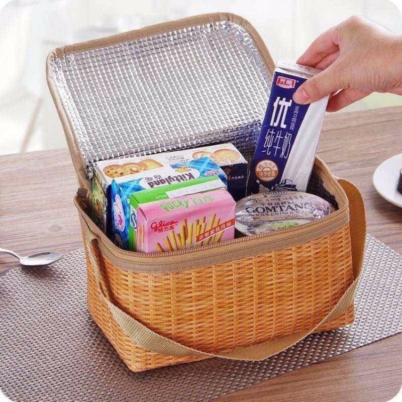 กระเป๋าเก็บอุณหภูมิ-กระเป๋ามินิมอล-กระเป๋าปิกนิก-กล่องข้าวใส่อาหาร-กล่องข้าวแคมปิ้ง-แคมปิ้ง