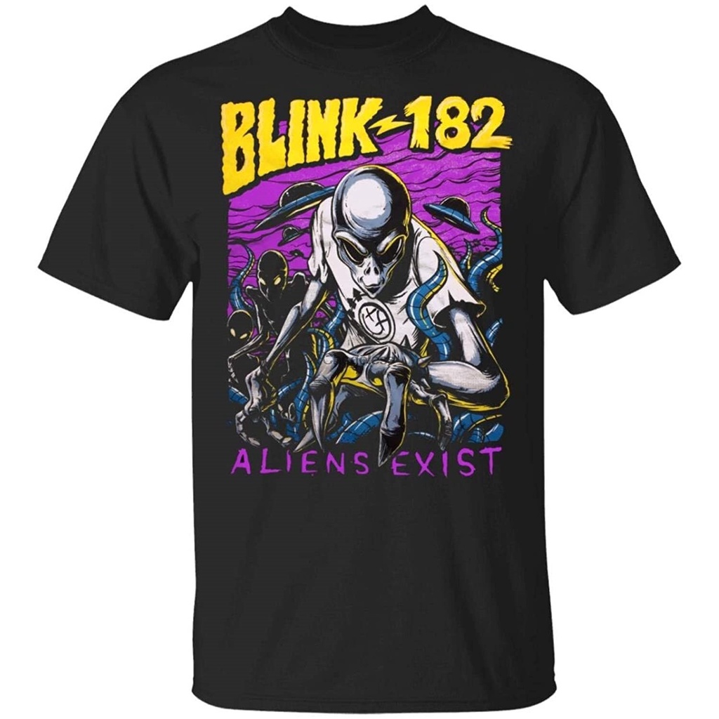 เสื้อยืดวินเทจเสื้อยืด-พิมพ์ลายเอเลี่ยน-blink-182s-5xl