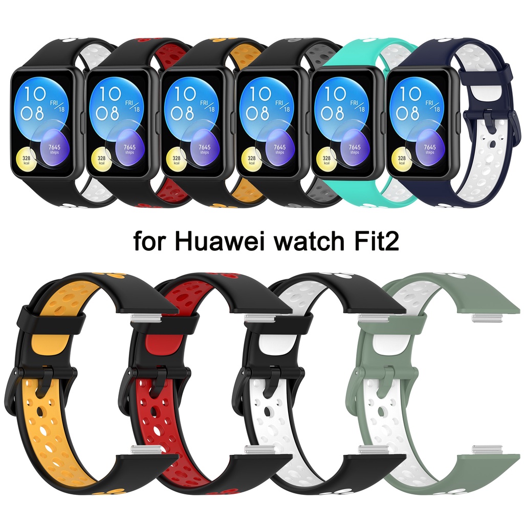 สายนาฬิกาข้อมือ-ซิลิโคนนิ่ม-แบบเปลี่ยน-สําหรับ-huawei-watch-fit-2-fit2