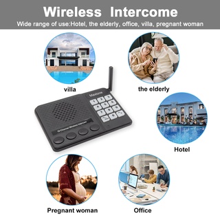 ภาพขนาดย่อของภาพหน้าปกสินค้าCOD ส่งไวจากไทยWireless Intercom System 10 ช่อง ระยะทาง 1 กม สำนักงาน ระบบอินเตอร์คอมไร้สายของโรงแรมธนาคาร CI02 จากร้าน house.square.shop บน Shopee