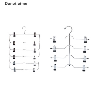 Donotletme ที่แขวนกระโปรง กางเกงขาสั้น 6 ชั้น ประหยัดพื้นที่ กันลื่น ชั้นเก็บกระโปรงโลหะ ดี