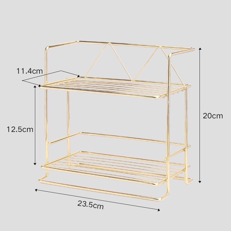 ชั้นวางของ-2ชั้นในห้องน้ำเหล็กดัด-วัสดุเหล็กดัดอย่างดี-แข็งแรง-วางของใช้ในห้องน้ำ