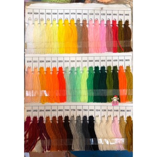 ภาพขนาดย่อของภาพหน้าปกสินค้าไหมพรมอีเกิ้ล  ไหมพรมEagle 4ply มี 105 สี จากร้าน numnimjang บน Shopee ภาพที่ 2