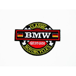 BMW ป้ายติดเสื้อแจ็คเก็ต อาร์ม ป้าย ตัวรีดติดเสื้อ อาร์มรีด อาร์มปัก Badge Embroidered Sew Iron On Patches