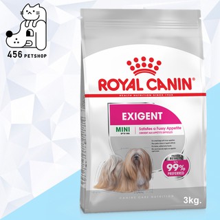 [Ex.11/2023] Royal Canin 3kg. Mini Exigent  อาหารสุนัขโต สูตรสำหรับพันธุ์เล็ก ช่างเลือก เลือกกิน กินยาก 🐶🐕