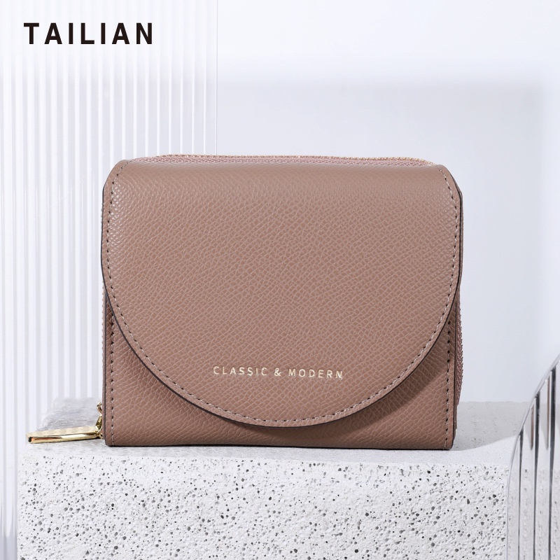 tailianกระเป๋าสตางค์ผู้หญิงทรงสั้น-แบรนด์แท้-modern-classic-100-3พับ-งานสวย