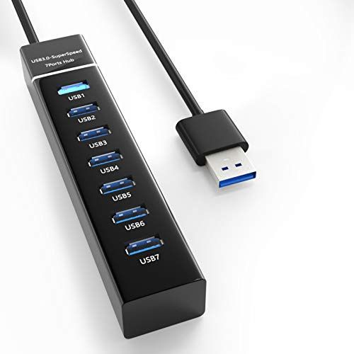 usb-3-0-hub-ความเร็วสูง7พอร์ตฮับสวิตช์อิสระhubสี่บิตsplitter-hub-usb-3-0-multi-interface-hubเชื่อมต่อ-usb-ความเร็วสูง