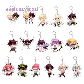 Aasleaty พวงกุญแจอะคริลิค ลายการ์ตูนอนิเมะ Seraph Of The End Mikaela Hyakuya Yuichiro Hyakuya สองด้าน ของขวัญ สําหรับเครื่องประดับ