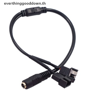 Ever DC 5521 เป็น 4Pin PWM 4 Pin 2 ทาง คอมพิวเตอร์ PC เราเตอร์พัดลม สายเคเบิลอะแดปเตอร์ 12V