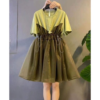 ☼♞⚡️พร้อมส่ง ⚡️🔥 ชุดคลุมท้อง เดรสพลัสไซส์ รุ่นหลวม ผ้าใส่สบายM/4XL