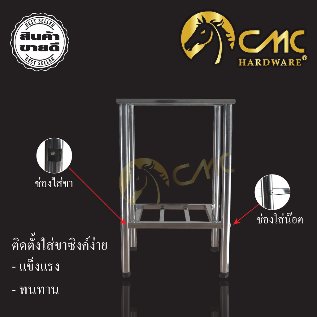 cmc-ขาอ่างซิงค์สแตนเลส-k5040