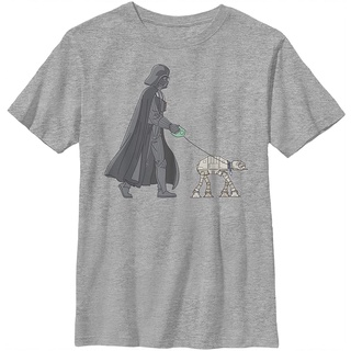 100%cotton เสื้อยืดผู้ชายแฟชั่น Star Wars Darth Vader At-at Walking The Dog T-Shirt men เสื้อ ยืด ผู้ชาย คอกลม โอเวอร์ ไ