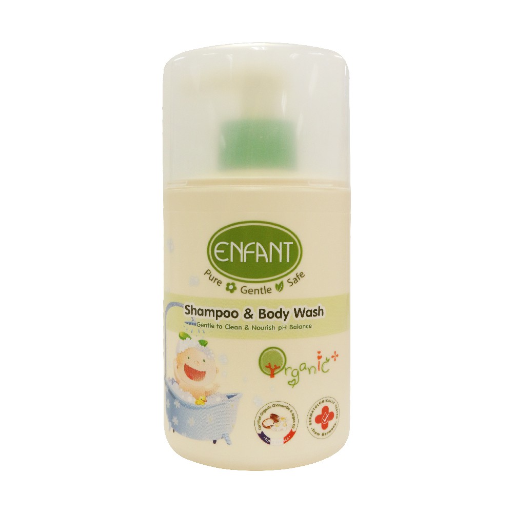 รูปภาพของEnfant (อองฟองต์) แชมพูและครีมอาบน้ำ ORGANIC SHAMPOO & BODYWASH ใช้ได้ตั้งแต่แรกเกิด (ชนิดขวด)ลองเช็คราคา