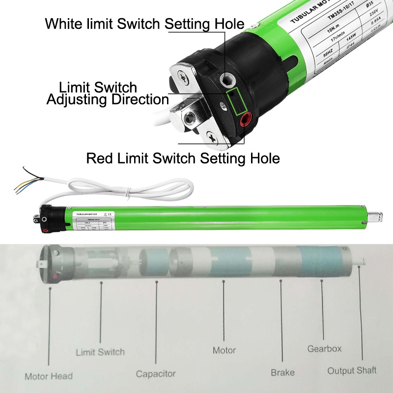 tm35s-220v-ม่านม้วนไฟฟ้า-มอเตอร์แบบท่อ-ม่านบังตา-ม่านบังแดด-หน้าต่าง-กันขโมย