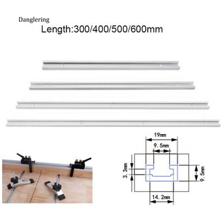 【DGLG】300/400/500/600mm Stainless Steel T-Track Slot Miter Jig for Woodworking Router