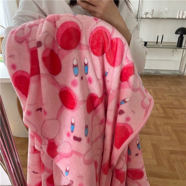 พร้อมส่ง-ins-kirby-blanket-ผ้าห่มเคอร์บี้-ผ้าห่ม-ผ้าห่มนิ่มๆ-ผ้าห่มผืนใหญ่