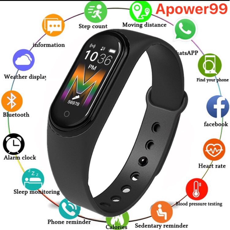 M5 สามรถโทรและรับสายได้ นาฬิกาอัจฉริยะ Smart watch Wristband นาฬิกาวัด