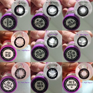 💜Black 💜ฝาม่วง บิ๊กอาย สีดำ ดำ สายแบ๊ว ใส่สวย น่ารักสดใส Dream Color1 Contact Lens Bigeyes Tweety Circle Sugar King