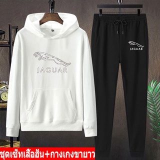 BK431-LONG+AA357 แฟชั่นกันหนาว เสื้อกันหนาวมีหมวก+กางเกงวอร์ม  ชุดเสื้อผ้าหน้าหนาว ชุดเซ็ทเสื้อฮุ้ต