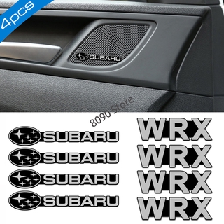 สติกเกอร์โลโก้รถยนต์ อัลลอย ขนาดเล็ก ดัดแปลง สําหรับตกแต่ง Subaru WRX Legacy STI BRZ 4 ชิ้น ต่อชุด