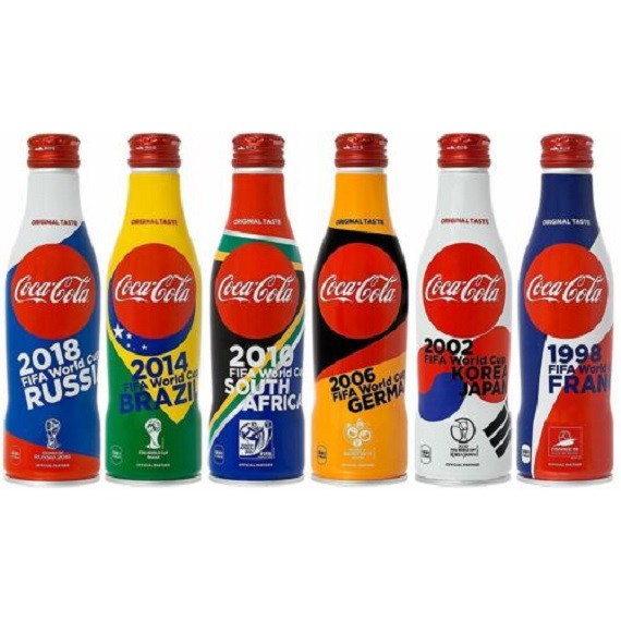 ของสะสม ขวดอลูมิเนียมโค้กของญี่ปุ่น รุ่น ฟีฟ่าเวิลด์คัพ FIFA WORLD CUP