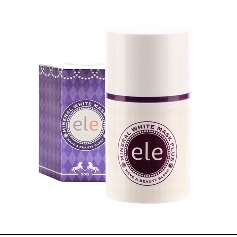ELE MINERAL WHITE MASK PLUS ของแท้100% | Shopee Thailand