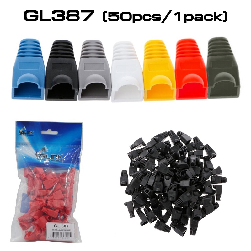 ภาพหน้าปกสินค้าGlink GL387 RJ-45 Boots (Pack 50)/บูทRJ45 จากร้าน it.2u บน Shopee